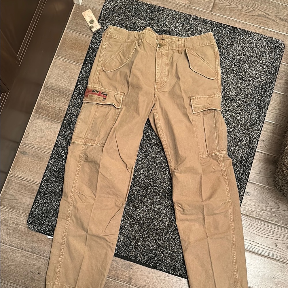 Men's Tan Cargo Pants